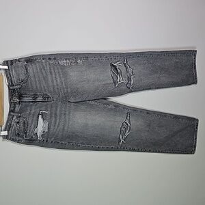 American Eagle gray size 10 comfort stretch highest rise boyfriend jeans
